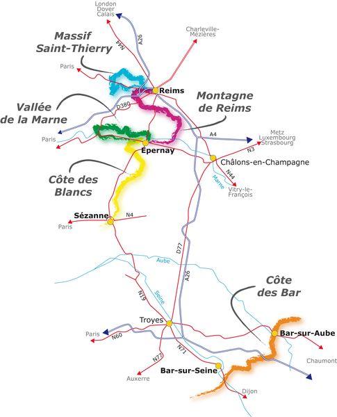 The scenic Route du Champagne
